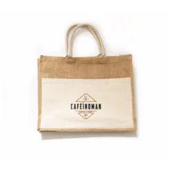 Sac Shopping En Toile De Jute Caféinoman