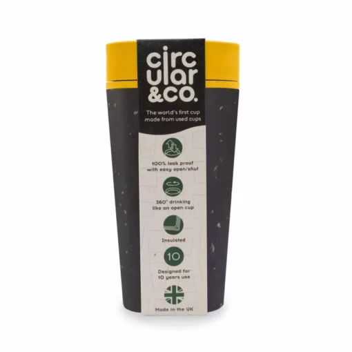 Tasse Jaune & Noire - Circular&Co - 350ml